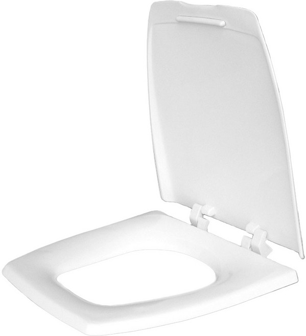 通用型單體方形馬桶蓋 耐衝擊 100%台灣製造, 白色, 1個