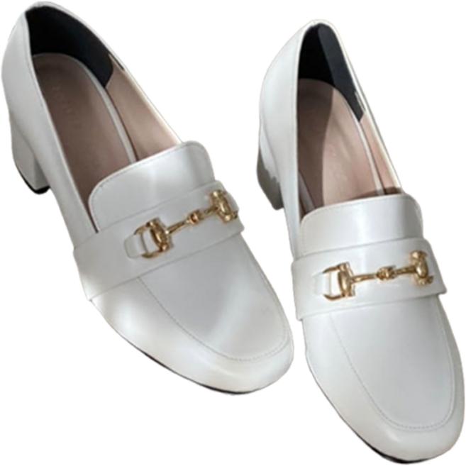 콤마슈 여성용 금장장식 클래식 로퍼 DP5040