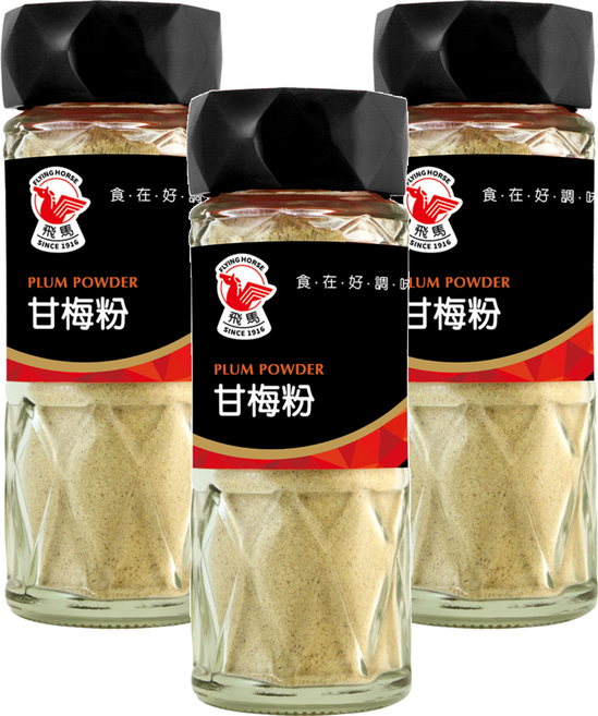 飛馬 甘梅粉, 60g, 3瓶