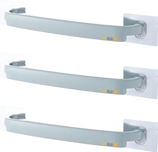 또사자 무타공 수건걸이 부착형, 블루, 3개