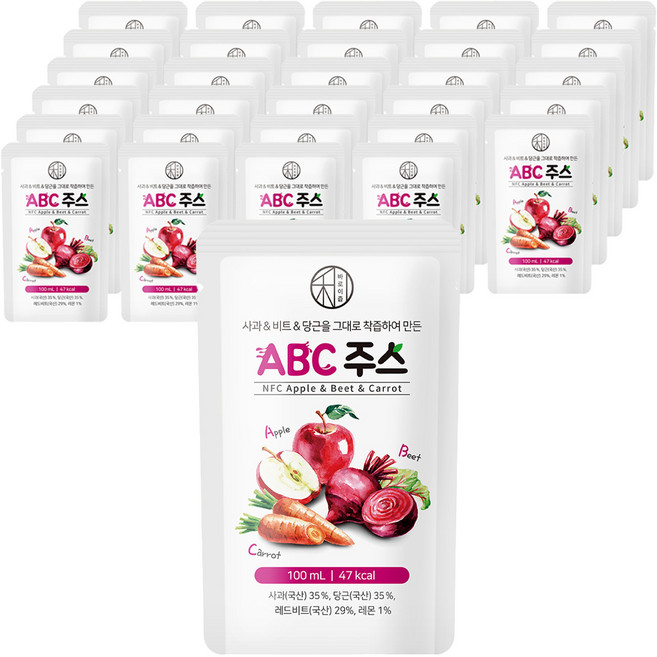 바로이즙 ABC 주스 10p, 100ml, 5개