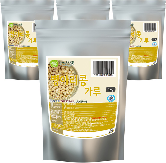 장명식품 병아리콩 볶음가루, 4개, 1kg