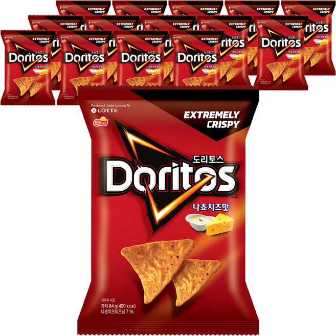 도리토스 나쵸치즈맛 소, 84g, 15개