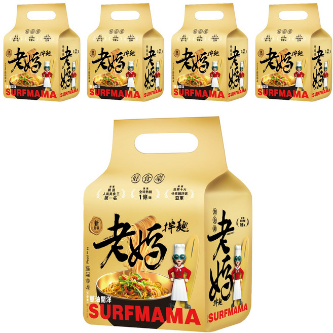 老媽拌麵 蔥油開洋 134.8g, 20包