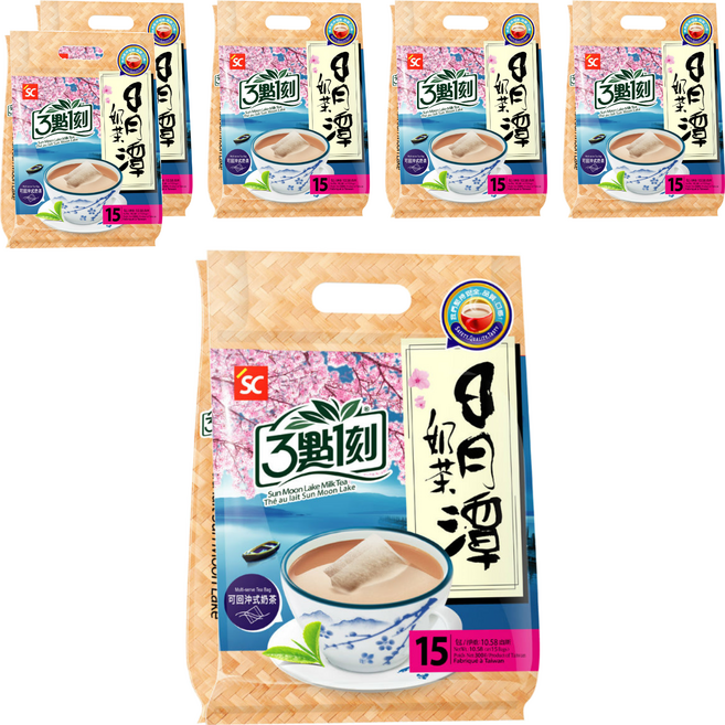 3點1刻 日月潭奶茶, 20g, 15包, 6袋