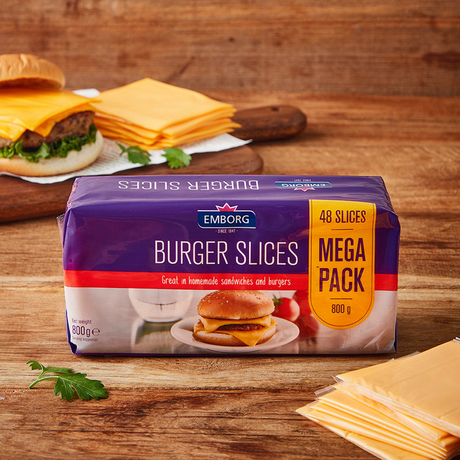 엠보그 버거용 슬라이스 치즈, 800g, 1개입, 1개