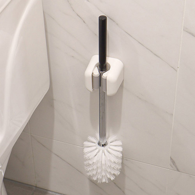 부착식 밀대 걸이, 2개, 화이트