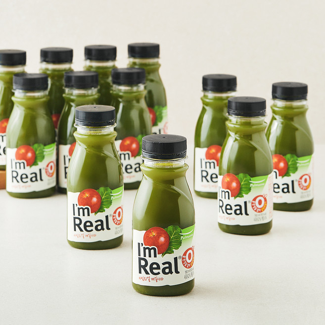 아임리얼 케일 사과 주스, 190ml, 12개