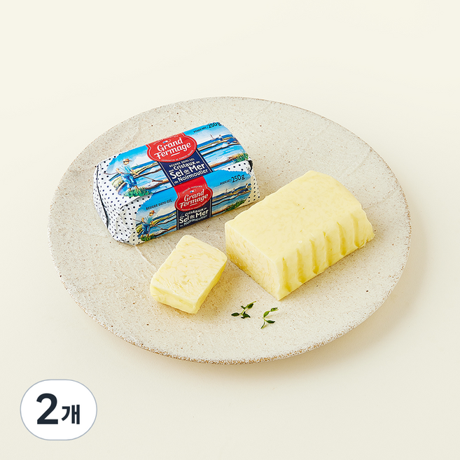 그랑퍼마주 씨솔트 버터, 250g, 2개