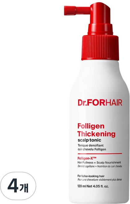 닥터포헤어 폴리젠 씨크닝 볼륨 강화 두피영양 탈모 토닉, 120ml, 4개