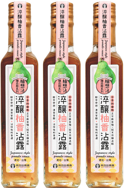 麻豆區農會 淬釀柚香沾露, 230ml, 3瓶