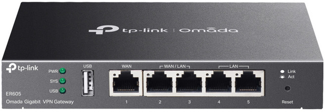 tp-link Omada SafeStream Gigabit 多WAN VPN路由器, ER605, 1個