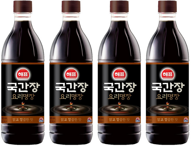 [해표] 국간장, 930ml, 4개