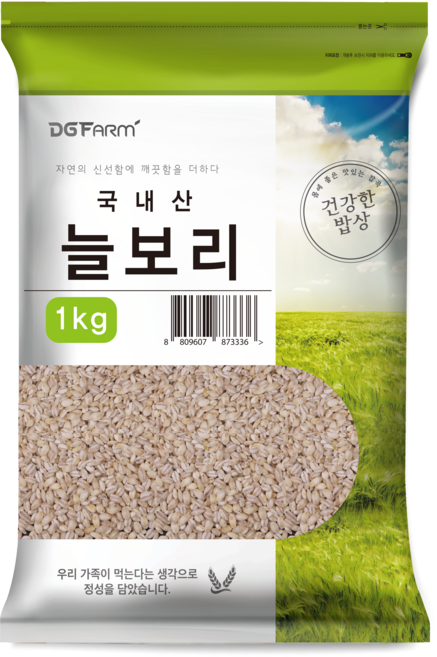 건강한밥상 국산 늘보리쌀, 1kg, 1개