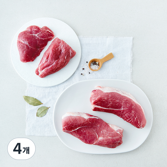 무항생제 인증 한돈 앞다리 수육용 (냉장), 4개, 500g