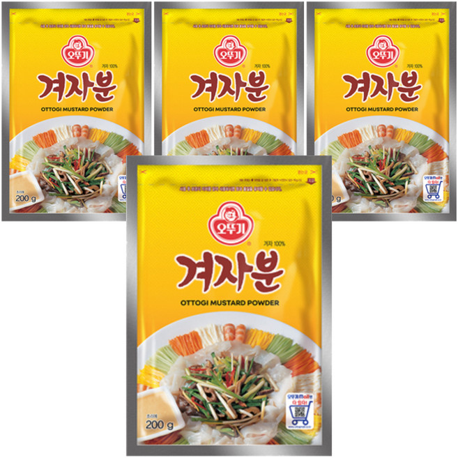 오뚜기 겨자분, 200g, 4개