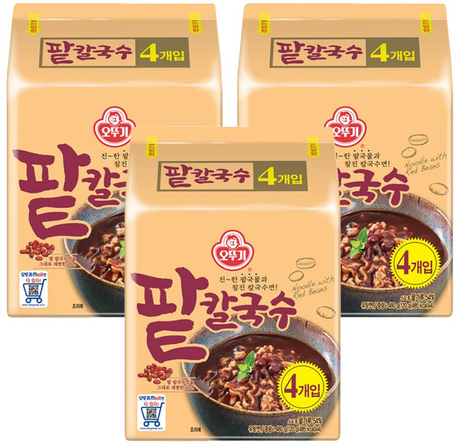 오뚜기 팥칼국수, 120g, 12개