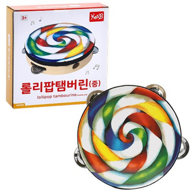 캐스비 맑은소리 롤리팝 탬버린 중, 1개