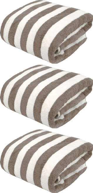 원이네 소프트 바스타월 70 × 140cm 300g 코랄 벨벳, 브라운, 3개