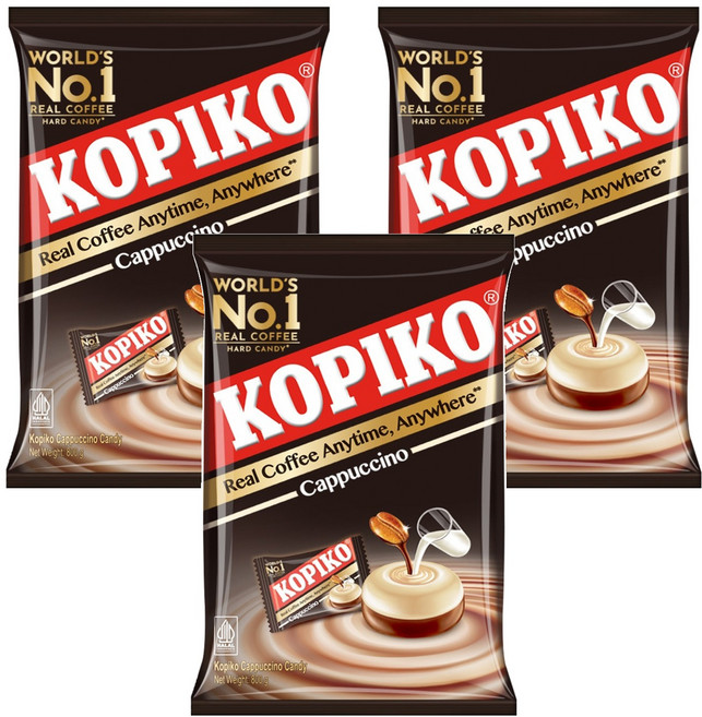 KOPIKO 卡布奇諾糖果, 3個, 800g