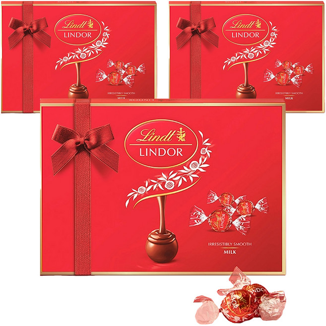 린도르 린트 린도볼 밀크 초콜릿 12p, 150g, 3개