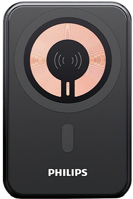 PHILIPS 飛利浦 10000mAh立架式磁吸無線快充行動電源 附USB-C 連接線 + 使用說明書 105 x 67.2 x 20mm, DLP2716Q, 黑色, 1盒
