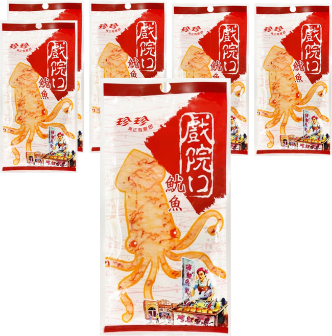 珍珍 戲院口原味片, 21g, 6包