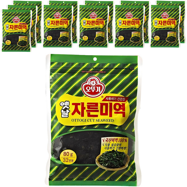 오뚜기옛날 자른미역, 80g, 12개