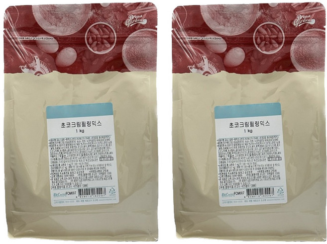 브레드가든 초코크림 필링믹스, 1kg, 2개
