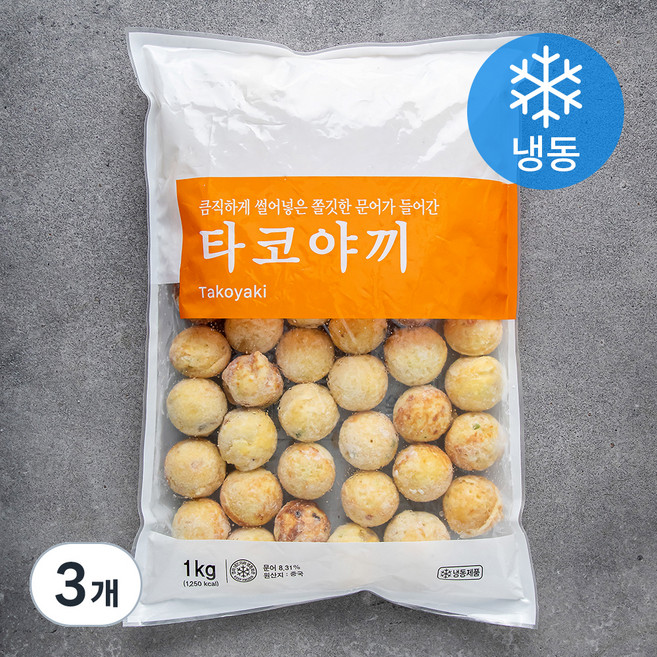 세미원 타코야끼 (냉동), 1kg, 3개