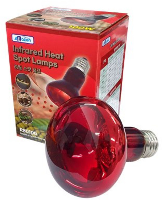 아마존 히팅 스팟 램프 100W R80100, 혼합색상, 1개