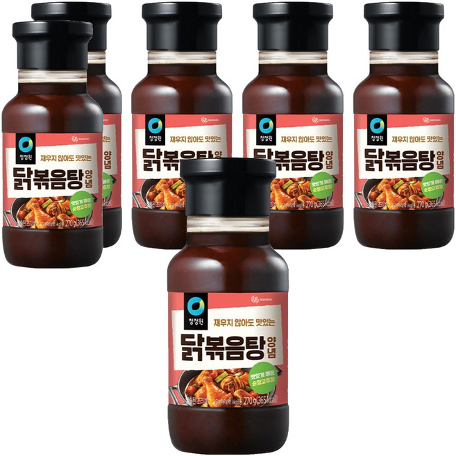 청정원 닭볶음탕 양념, 270g, 6개