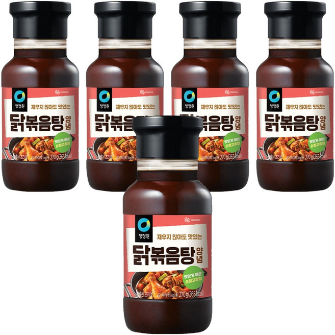 청정원 닭볶음탕 양념, 270g, 5개