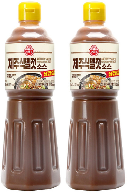 오뚜기 삼겹살 제주식 멜젓 소스, 1.12kg, 2개
