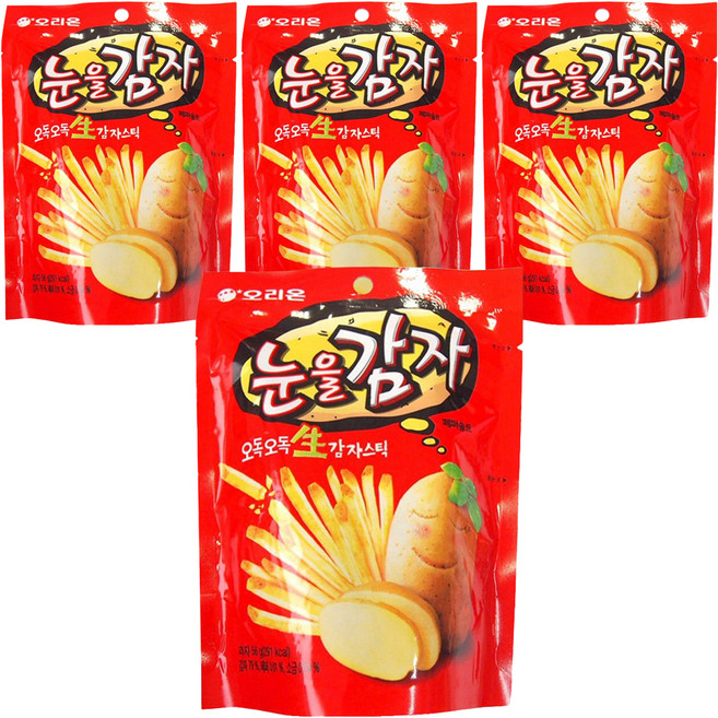오리온 눈을감자, 56g, 4개
