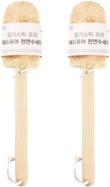 애드퓨어 솔 수세미, 혼합색상, 2개