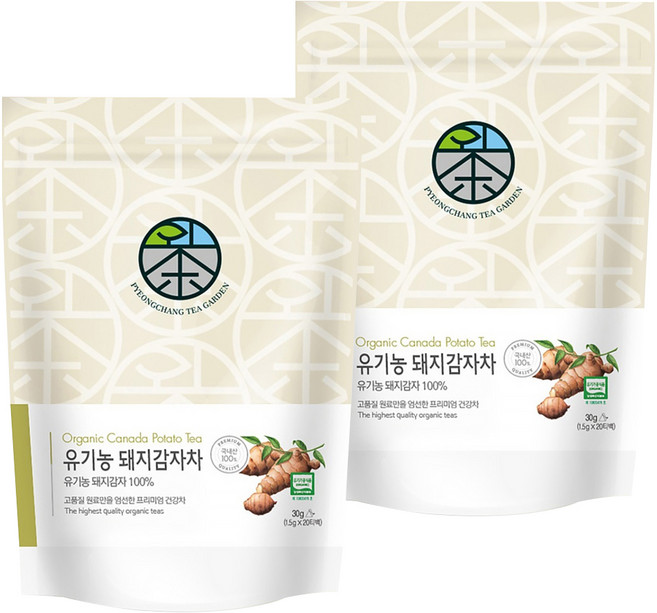 평창다원 유기농 돼지감자차 생분해 티백, 1.5g, 20개입, 2개