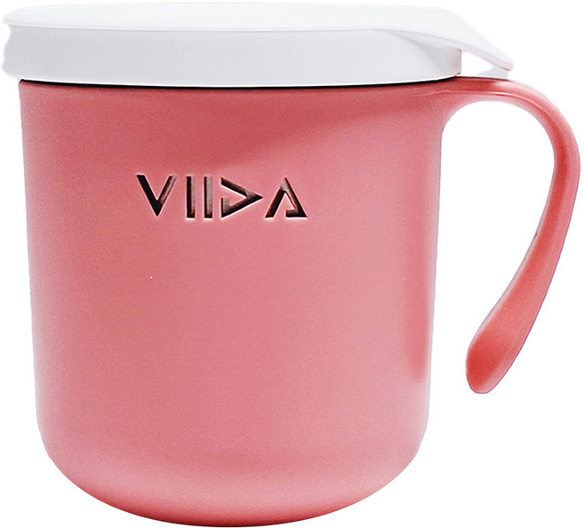 VIIDA Souffle 抗菌不鏽鋼杯, 甜心粉, 1個, 330ml