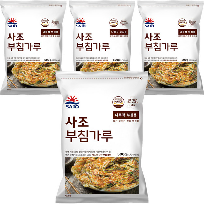 사조동아원 바삭한 부침가루, 4개, 500g