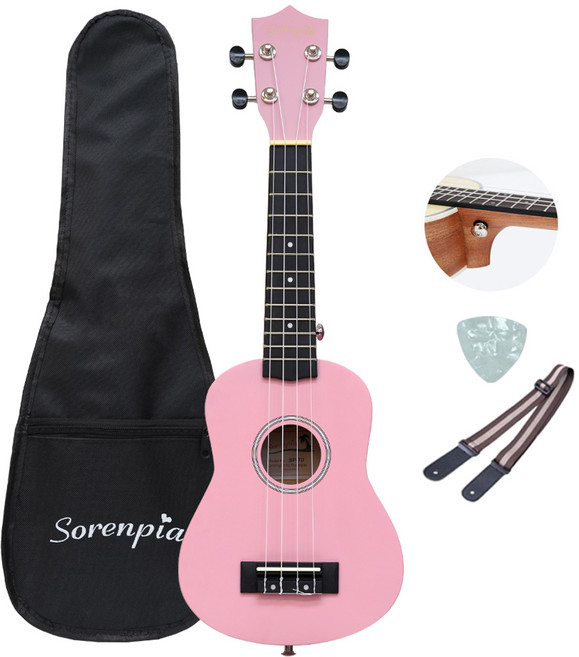 소렌피아 입문용 연습용 우쿨렐레 SP-70 핑크, 1개, 소프라노
