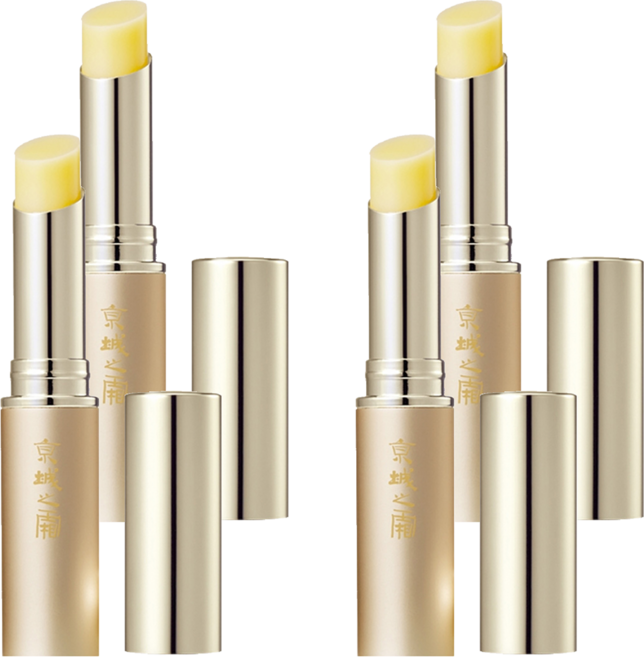 NARUKO 牛爾 京城之霜 台灣公司貨 豐蜜養潤護唇膏, 金色, 3g, 4支