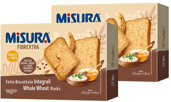 미주라 토스트 비스켓, 320g, 2개