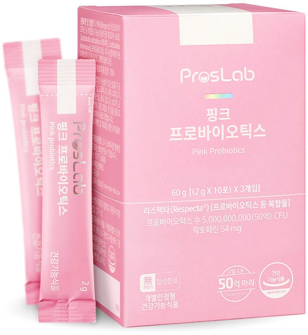 프로스랩 핑크 프로바이오틱스 여성 유산균, 60g, 1개 - 쿠팡
