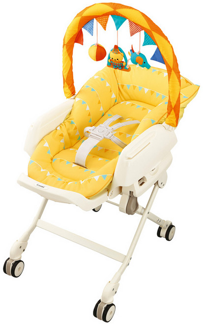 Combi 康貝 Letto 安撫餐搖椅 手動款MT Joy, Yellow