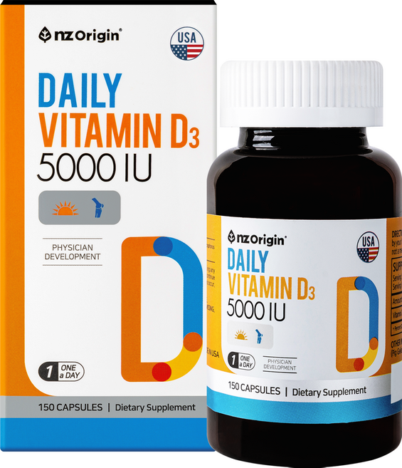엔젯오리진 데일리 비타민D3 5000IU, 150정, 1개