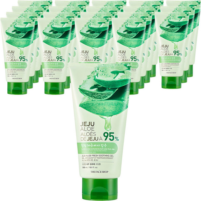 더페이스샵 신선한 제주 알로에 수딩젤, 300ml, 20개
