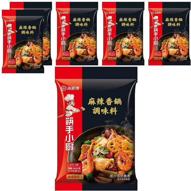 海底撈 麻辣香鍋調味料 2入 Set 3~5人份, 220g, 6袋