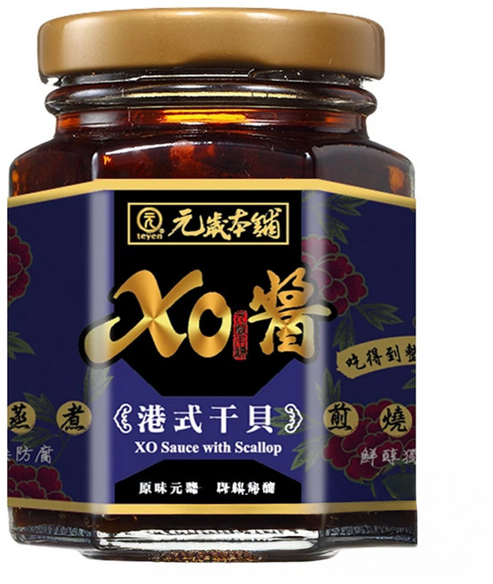 元歲本舖 港式干貝XO醬 嚴選干貝、蝦米、紅蔥頭 吃得到整顆干貝 無添加防腐劑、味精 正宗港式私廚配方, 170g, 1罐