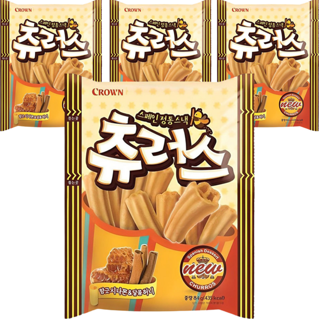 크라운 츄러스, 84g, 4개