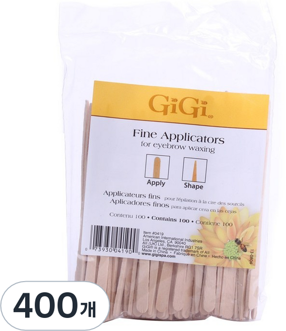 [酷澎進口] GiGi 細款塗抹器, 400個